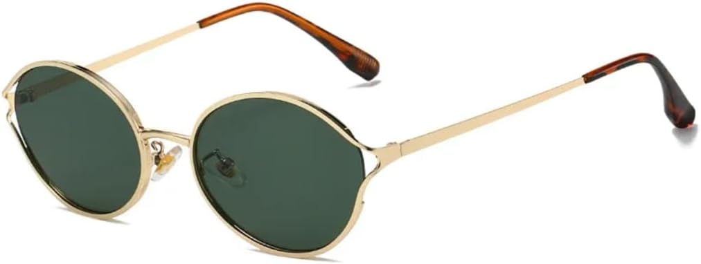 

Ретро круглые металлические мужские солнцезащитные очки, модные прозрачные градиентные панк-очки, женские солнцезащитные очки с защитой от УФ-излучения UV400 SZVVBKK, Golden Dark Green