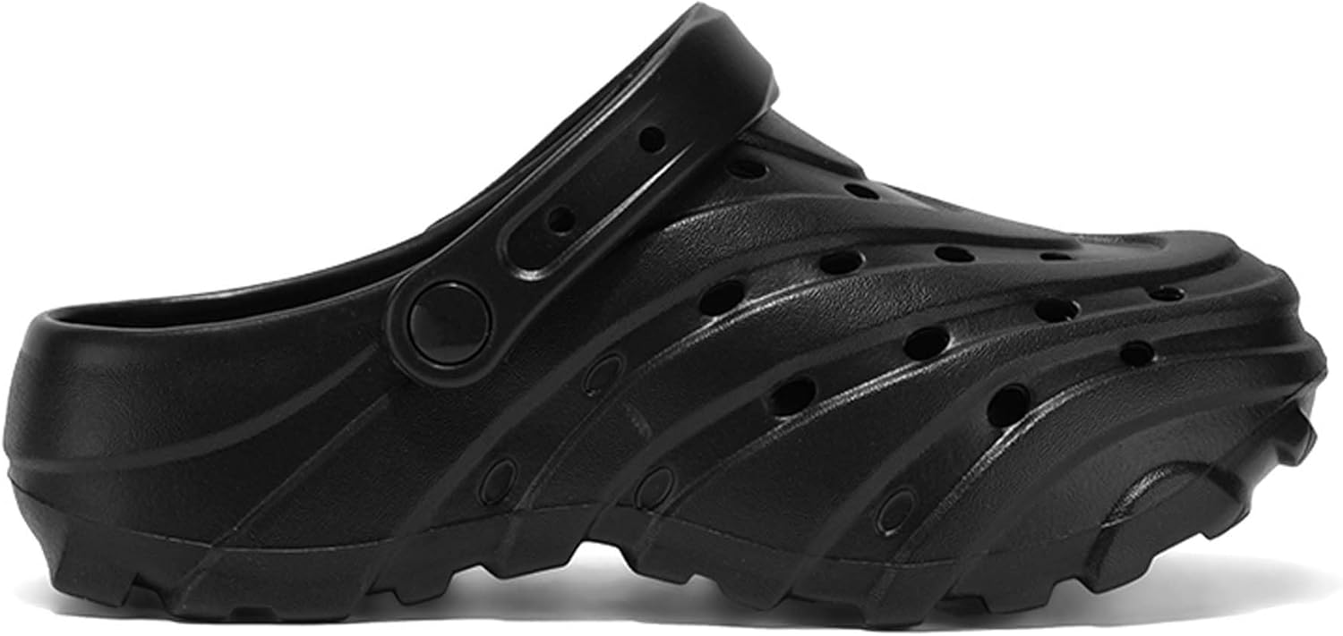 

Сабо для женщин и мужчин, удобные пляжные сандалии, легкие садовые туфли, мягкие сандалии из ЭВА с противоскользящим покрытием для душа Generic, черный