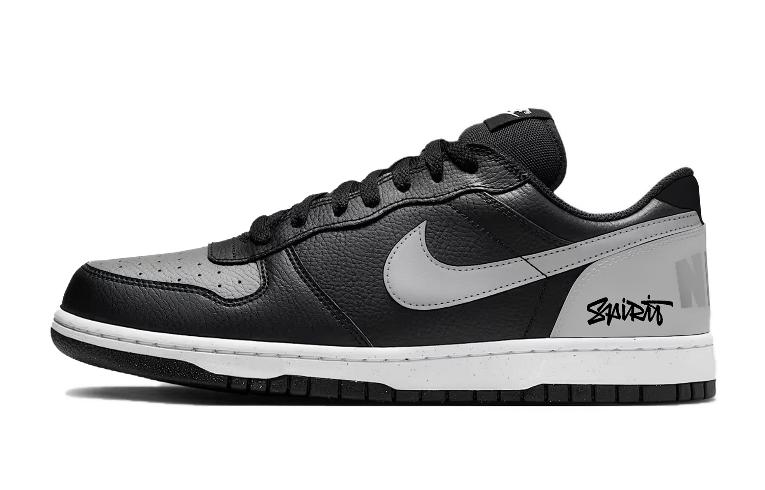 

Nike Износостойкие низкие скейтбордистские кроссовки унисекс, черный и серый