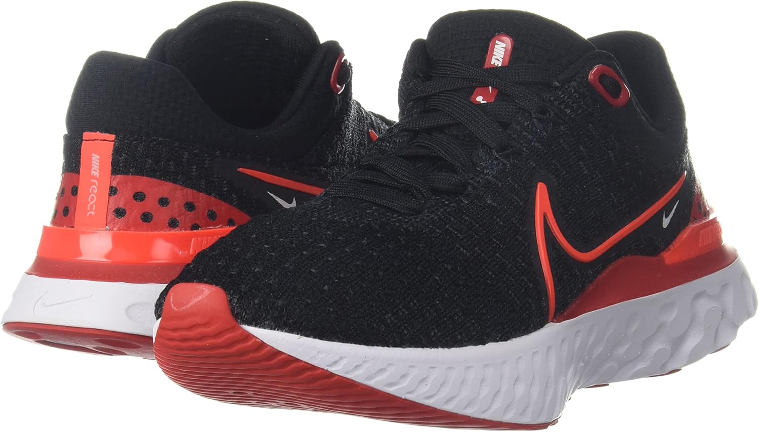 Мужские кроссовки Nike React Infinity Run FK 3, черный/алый — фото 2