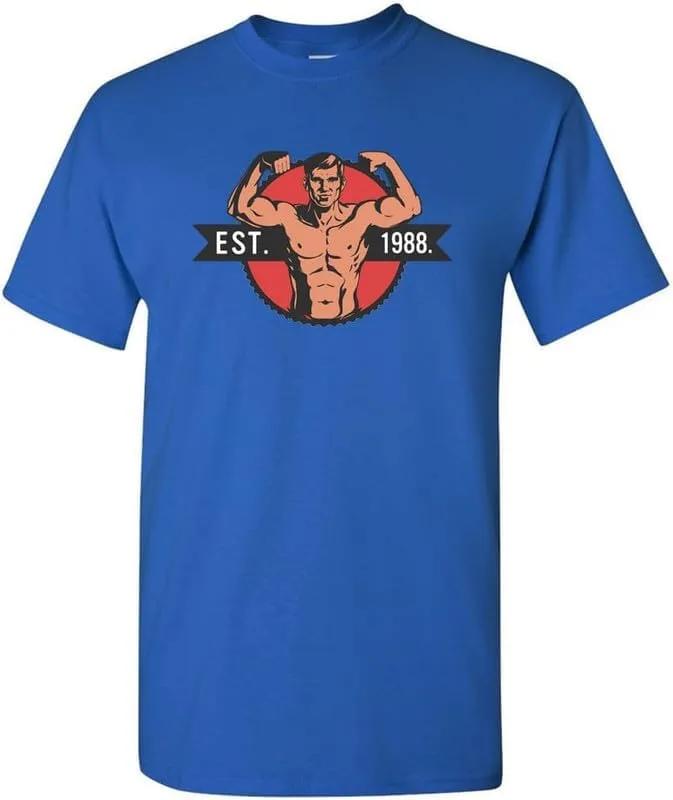 Футболка Gym Muscle Est 1988 Fitness Built Up Unisex