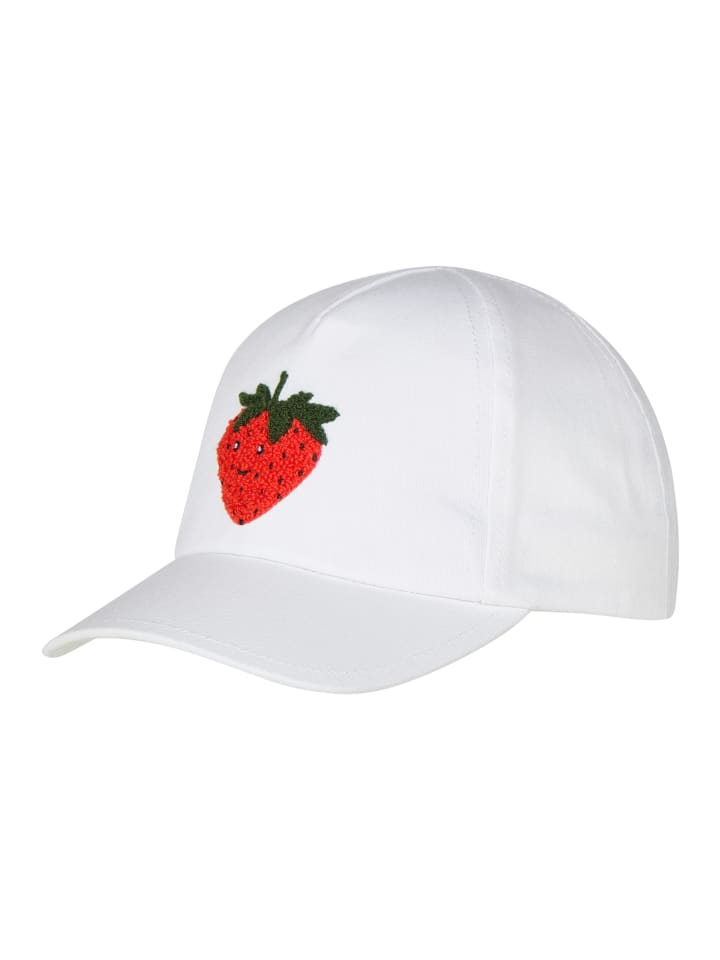 

Sterntaler Белая бейсболка с клубничным рисунком