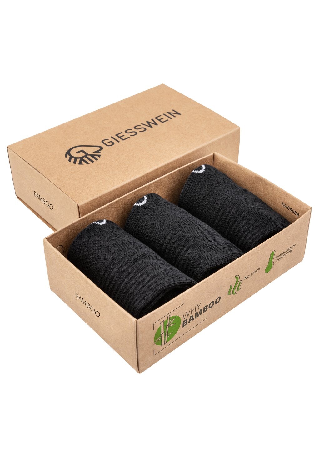 

Носки BAMBOO SNEAKER SOCKS 3-PACK Giesswein, черный