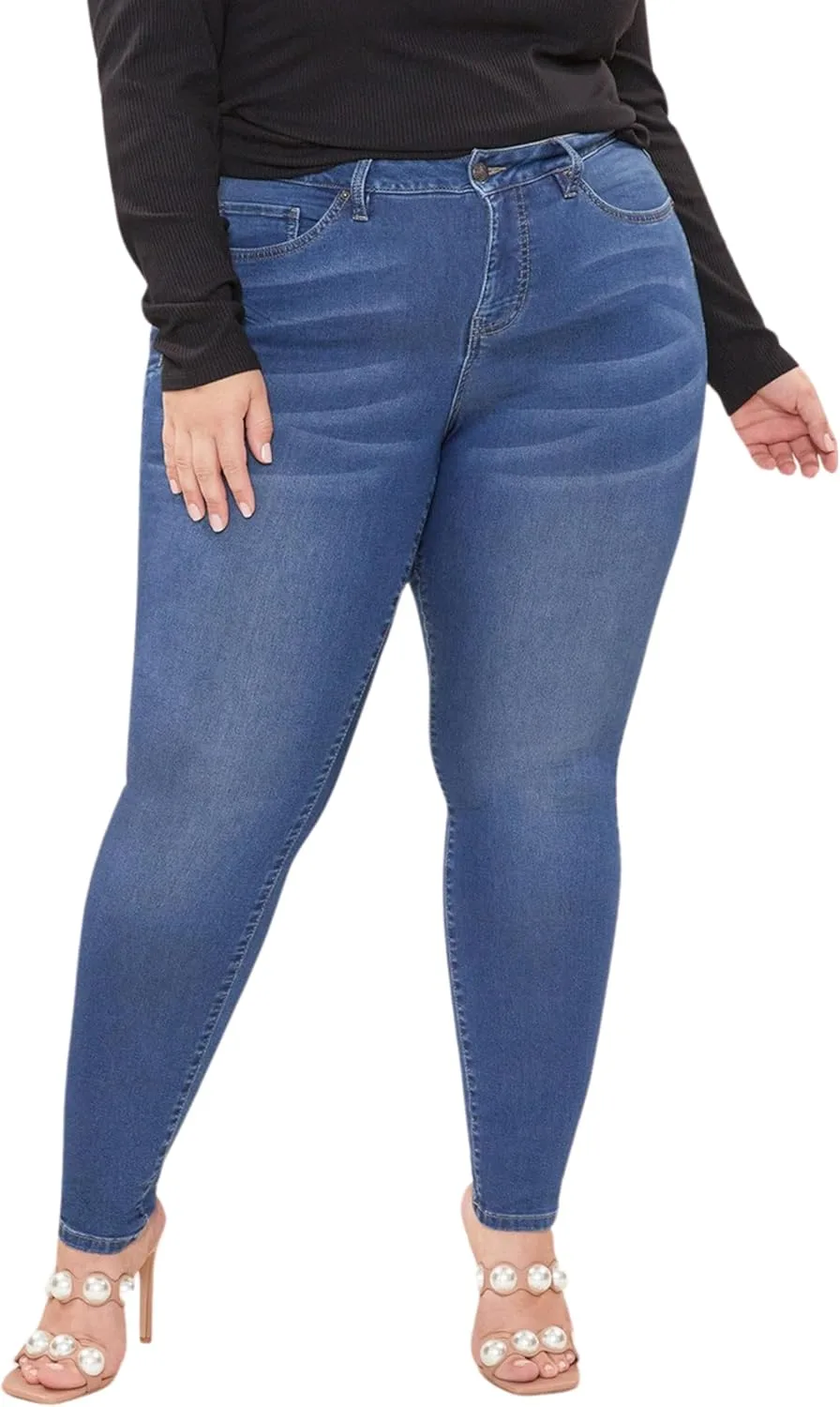 

Royalty For Me Womens Plus Size Hyperdenim Super Stretchy Jean Xp991587