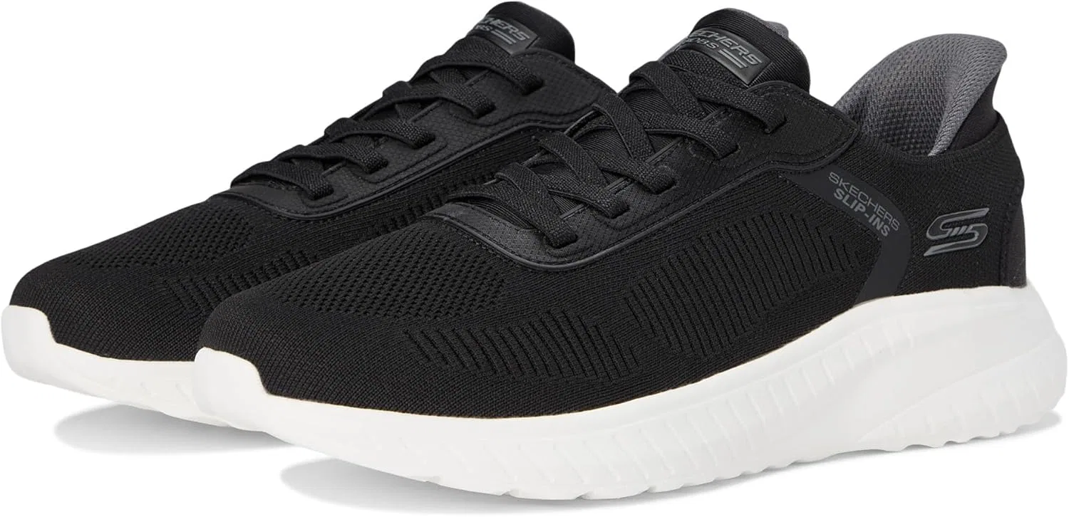 Кроссовки Skechers Herren Hands Free Slip-ins Squad Chaos - Solid StepSneaker, Black White — фото 2