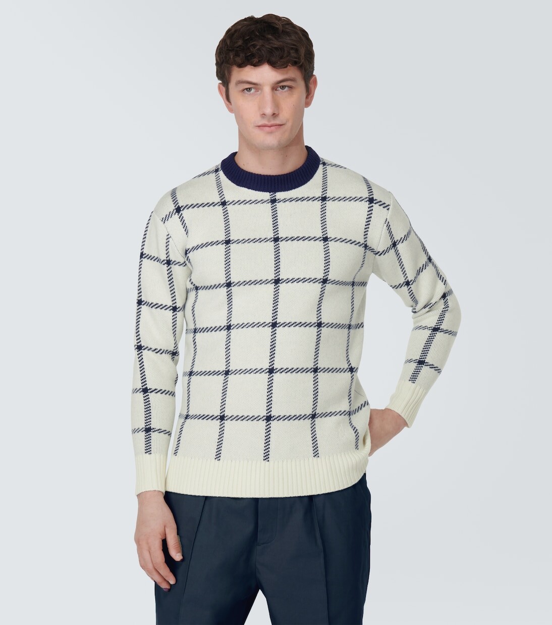 Спортивные брюки le jogging из хлопкового джерси камаргового цвета Jacquemus, синий — фото 3