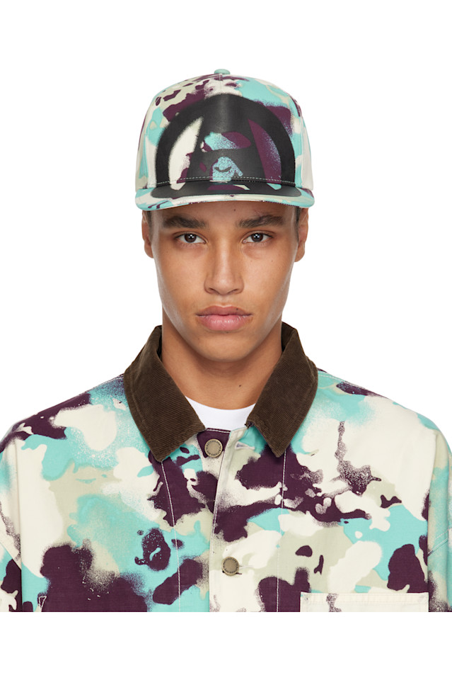 

Камуфлированная кепка Map Bape, мультиколор