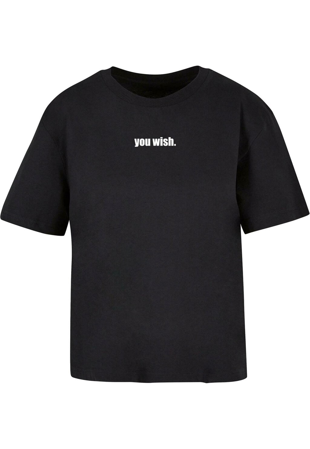 

Футболка с принтом YOU WISH TEE Mister Tee, черный