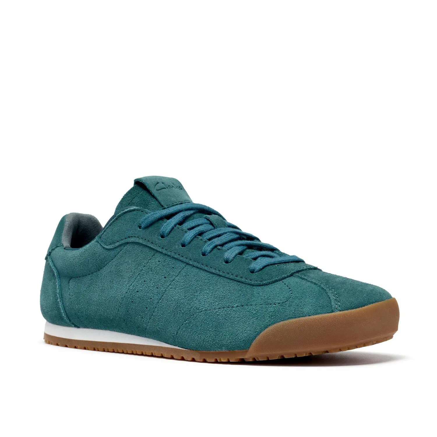 Кроссовки на шнуровке из замши Clarks, бирюзовый — фото 4