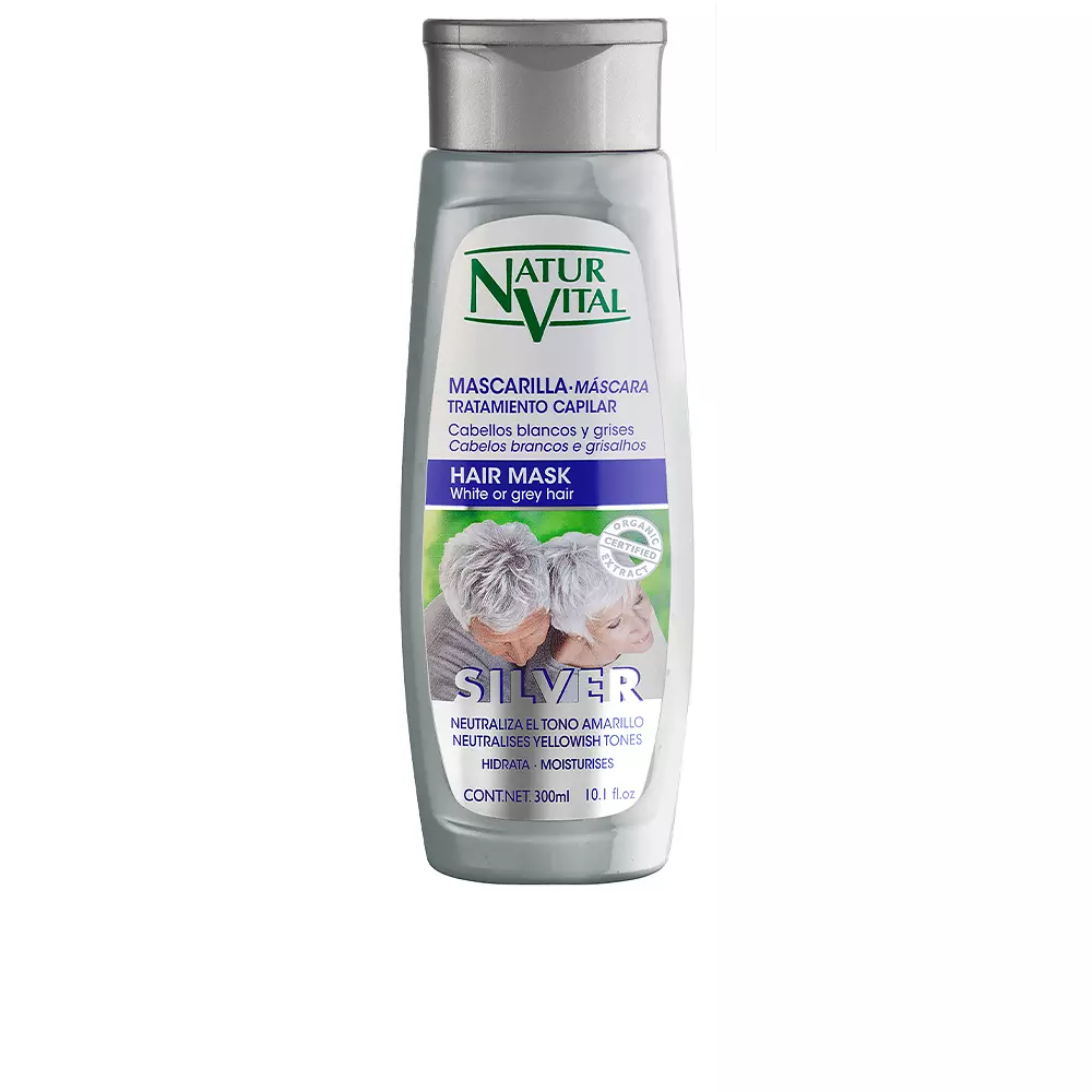 

Маска для волос Mascarilla silver white or gray hair Naturvital, 300 мл.