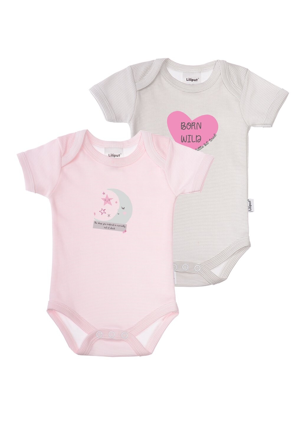 

Боди 2 PACK Liliput, цвет rosa gestreift /grau gestreift
