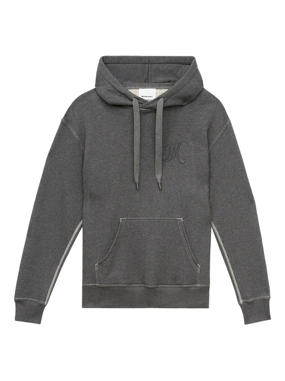 

Худи с вышитым логотипом MARANT, серый