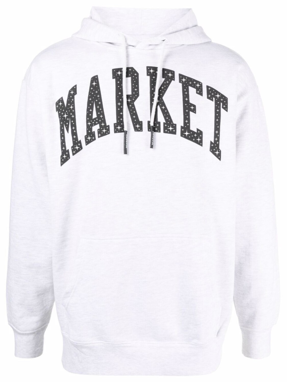 

Худи с кулиской и логотипом MARKET, серый
