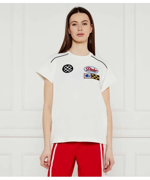 

Футболка Рэндала Regular fit Pinko, белый