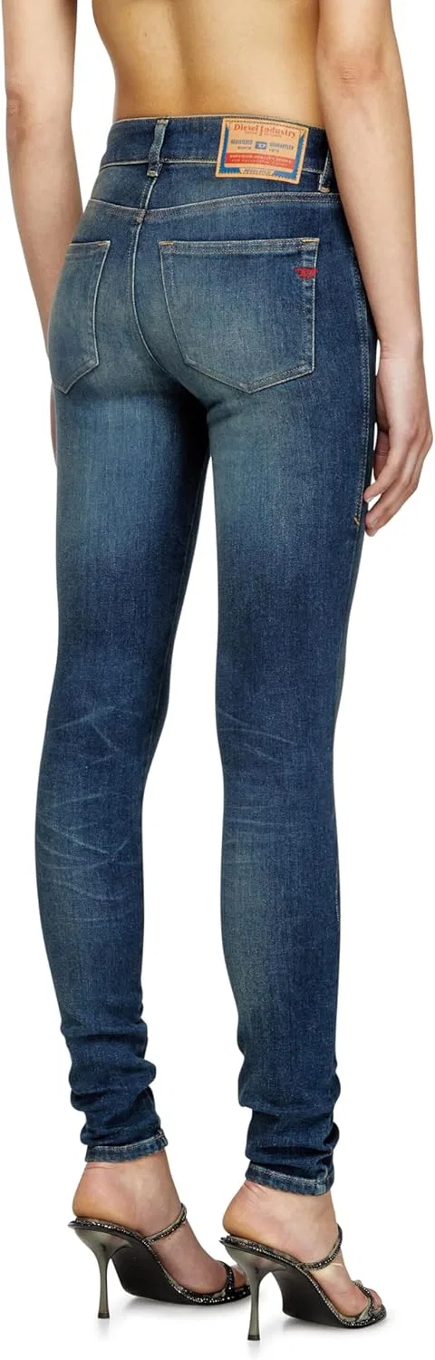 Джинсы скинни Diesel, Medium Blue — фото 3