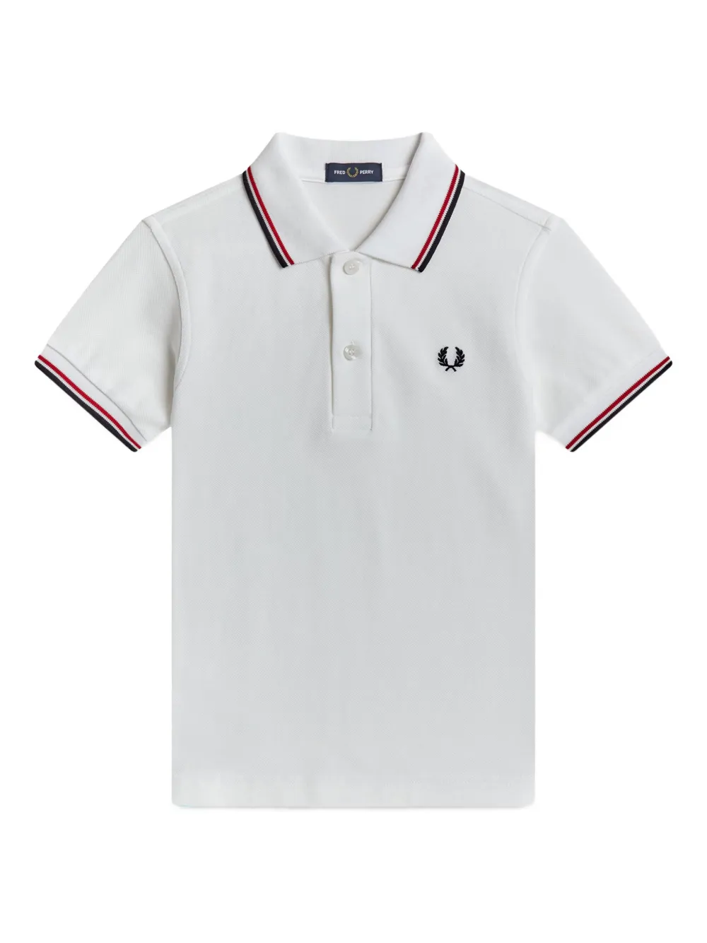 

Рубашка поло с логотипом Fred Perry Kids, белый