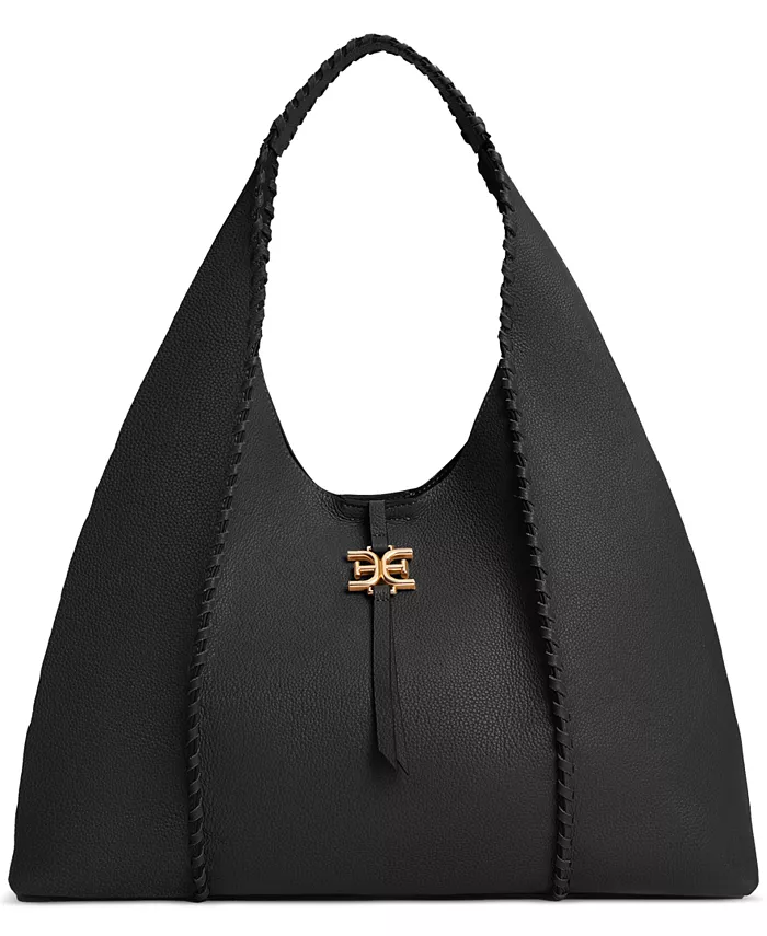 

Кожаная сумка-хобо Sylvia Extra Large Sam Edelman, черный
