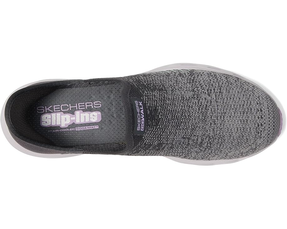 Кроссовки SKECHERS Performance Go Walk Glide Step 2.0 Venus Hands Free Slip-Ins, цвет Charcoal/Lavender — фото 2
