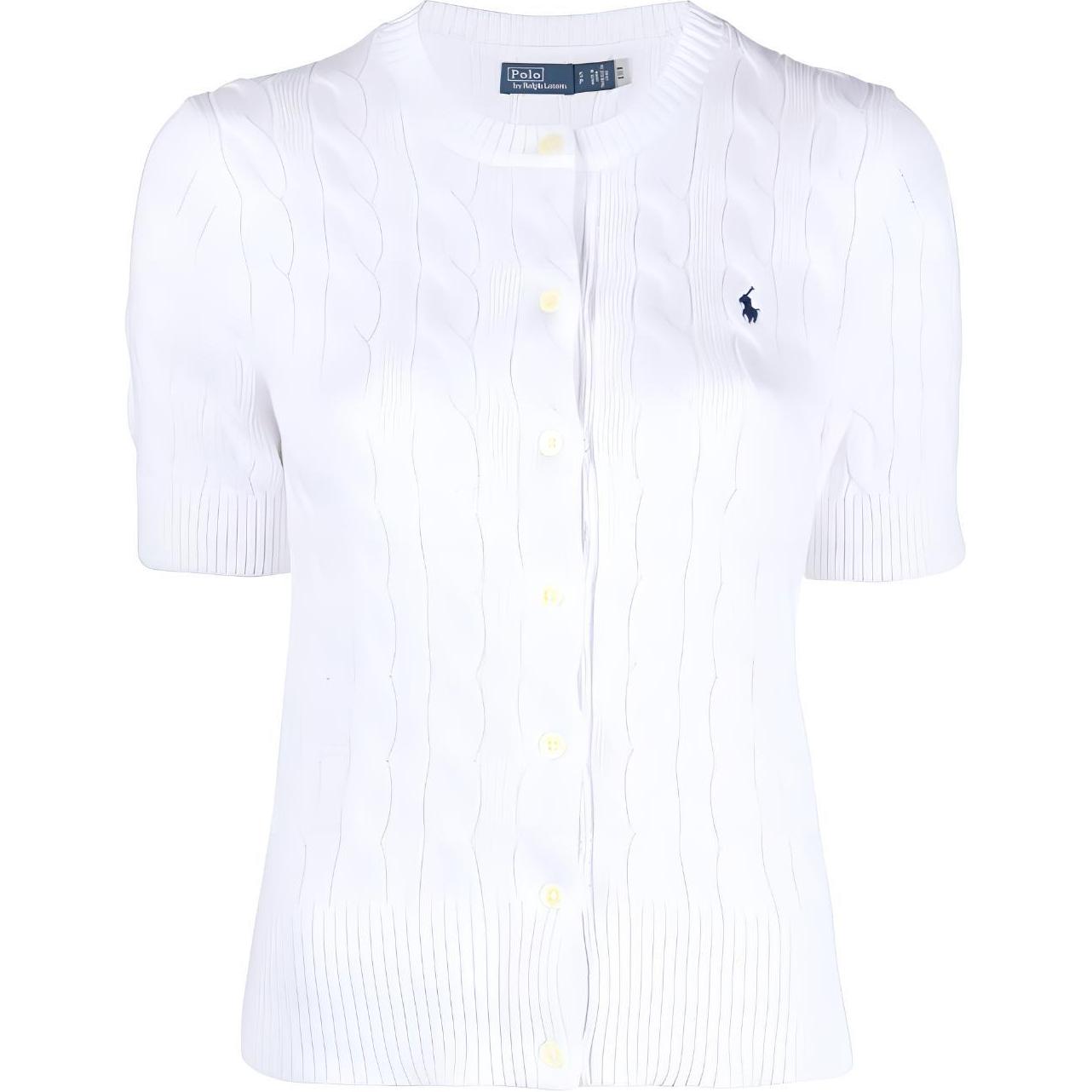 

Трикотажная женская белая футболка Polo Ralph Lauren