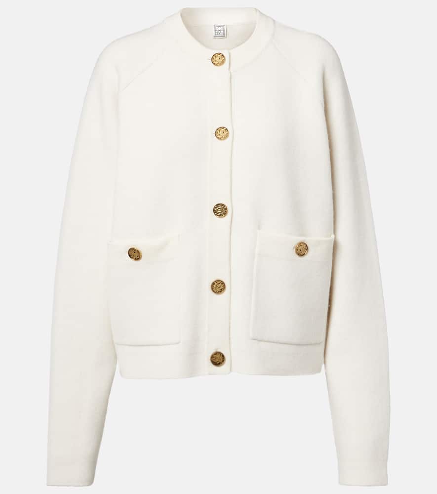 

Кардиган из смеси шерсти и кашемира Toteme, Milk