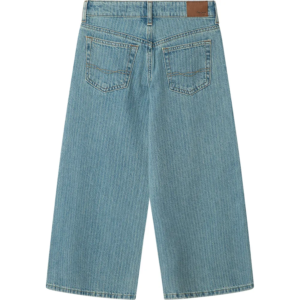 Джинсы Pepe Jeans Wide Leg Lexy Stripe с низкой посадкой, синий — фото 2