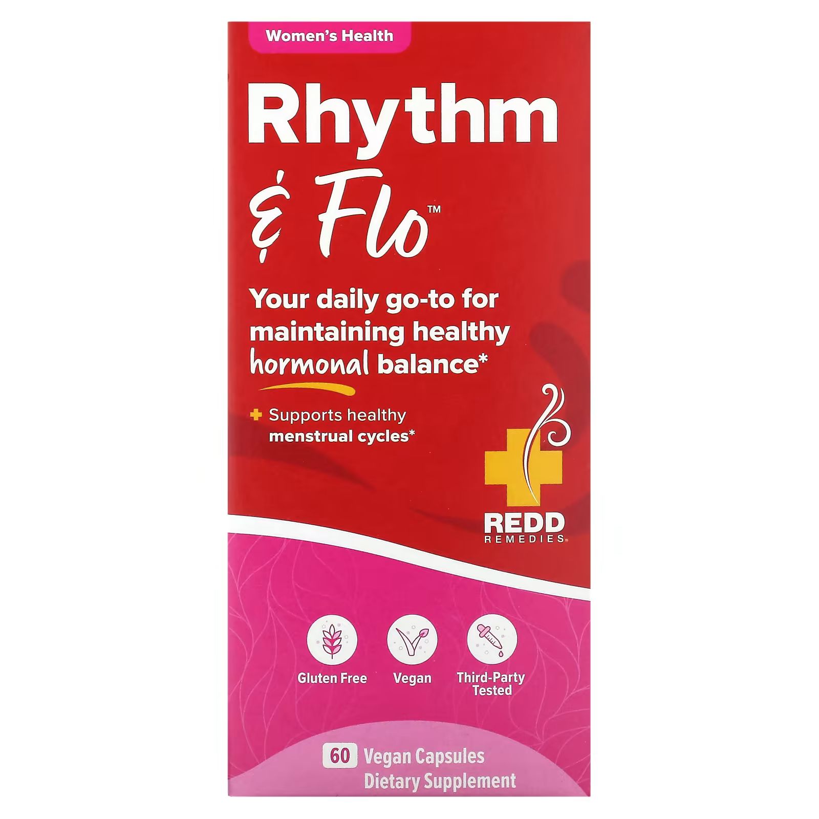 

Rhythm & Flo, 60 веганских капсул Redd Remedies