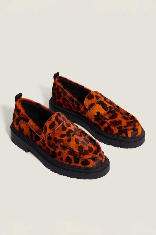 

Кожаные мокасины LEOPARD NARANJA Hoff, оранжевый