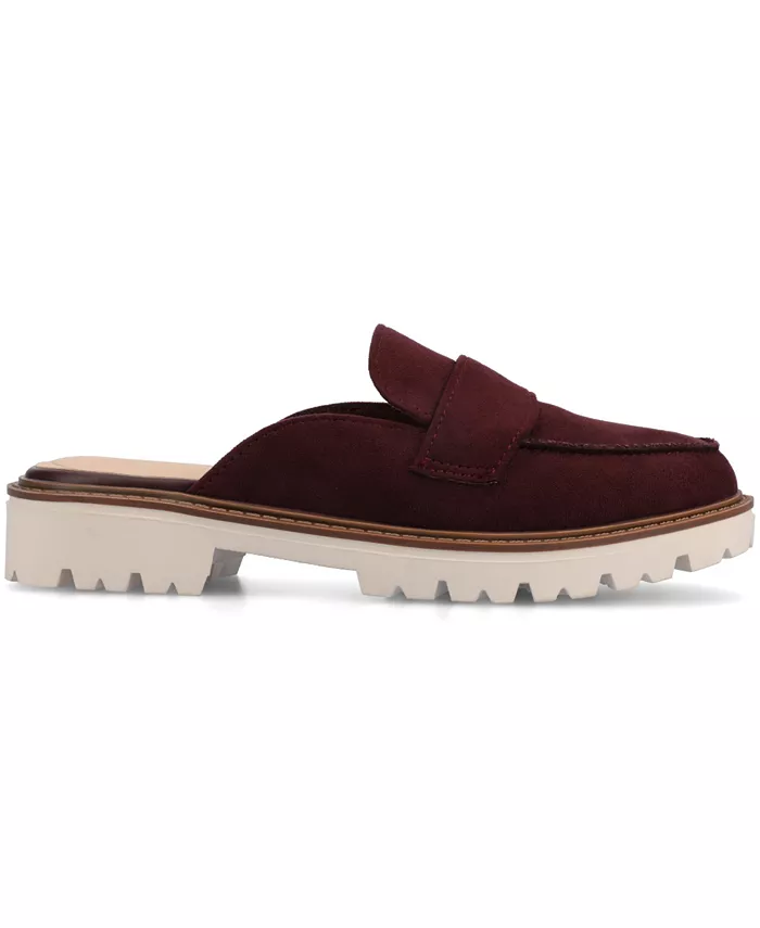 Женские мюли на платформе Miycah Slip On Journee Collection, красный — фото 2