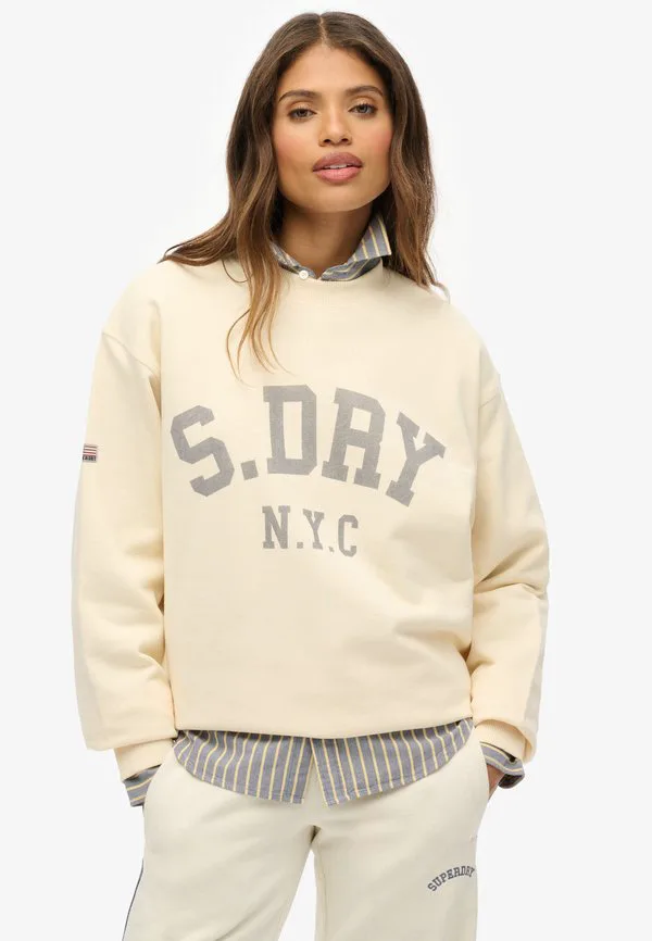 

Толстовка crew Superdry & Co, Desert Bone Off White, Белый, Толстовка crew Superdry & Co, Desert Bone Off White
