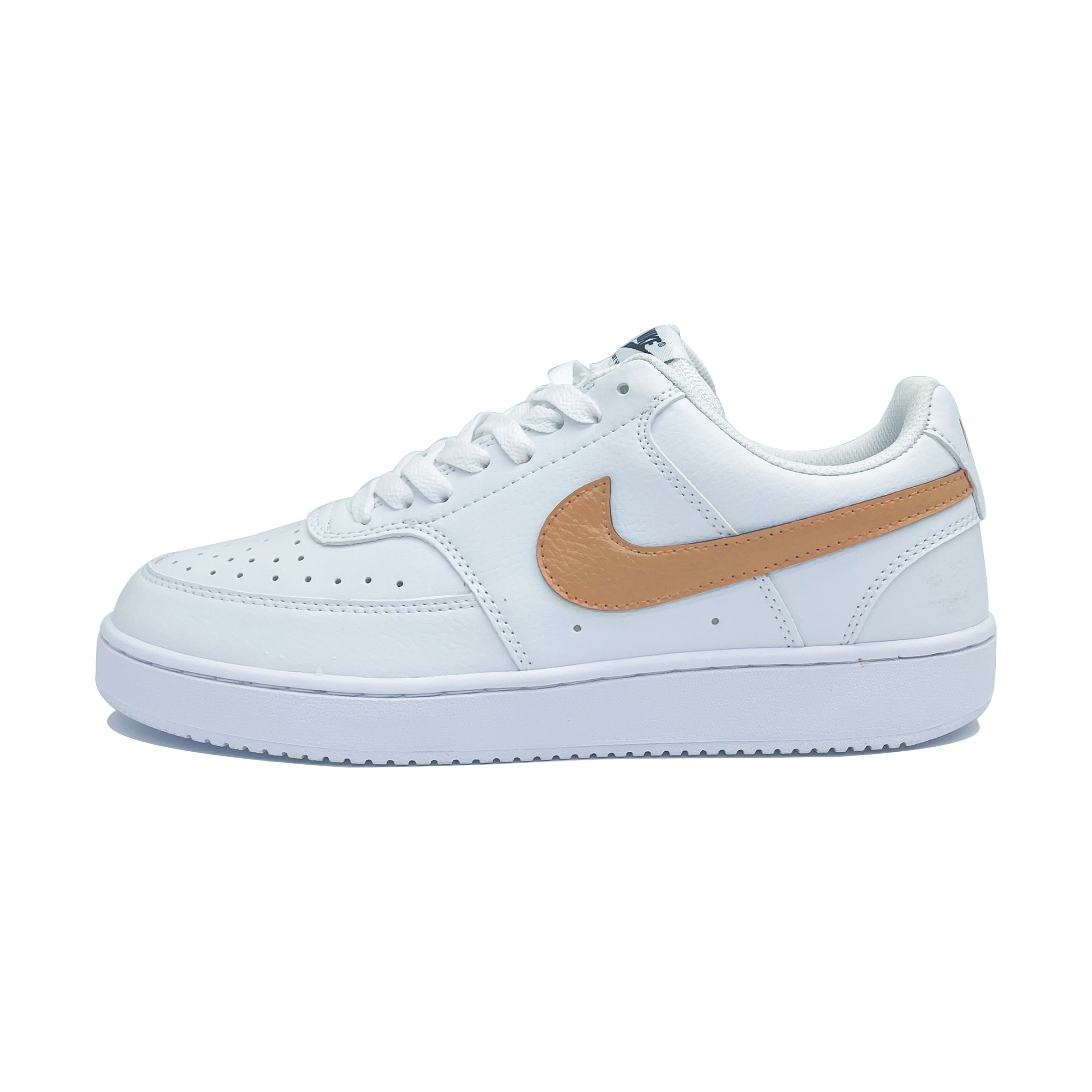 

Nike Кроссовки Court Vision 1 Orange Heart Orange Affection с амортизацией, износостойкие, низкие, унисекс, белые, цвет White