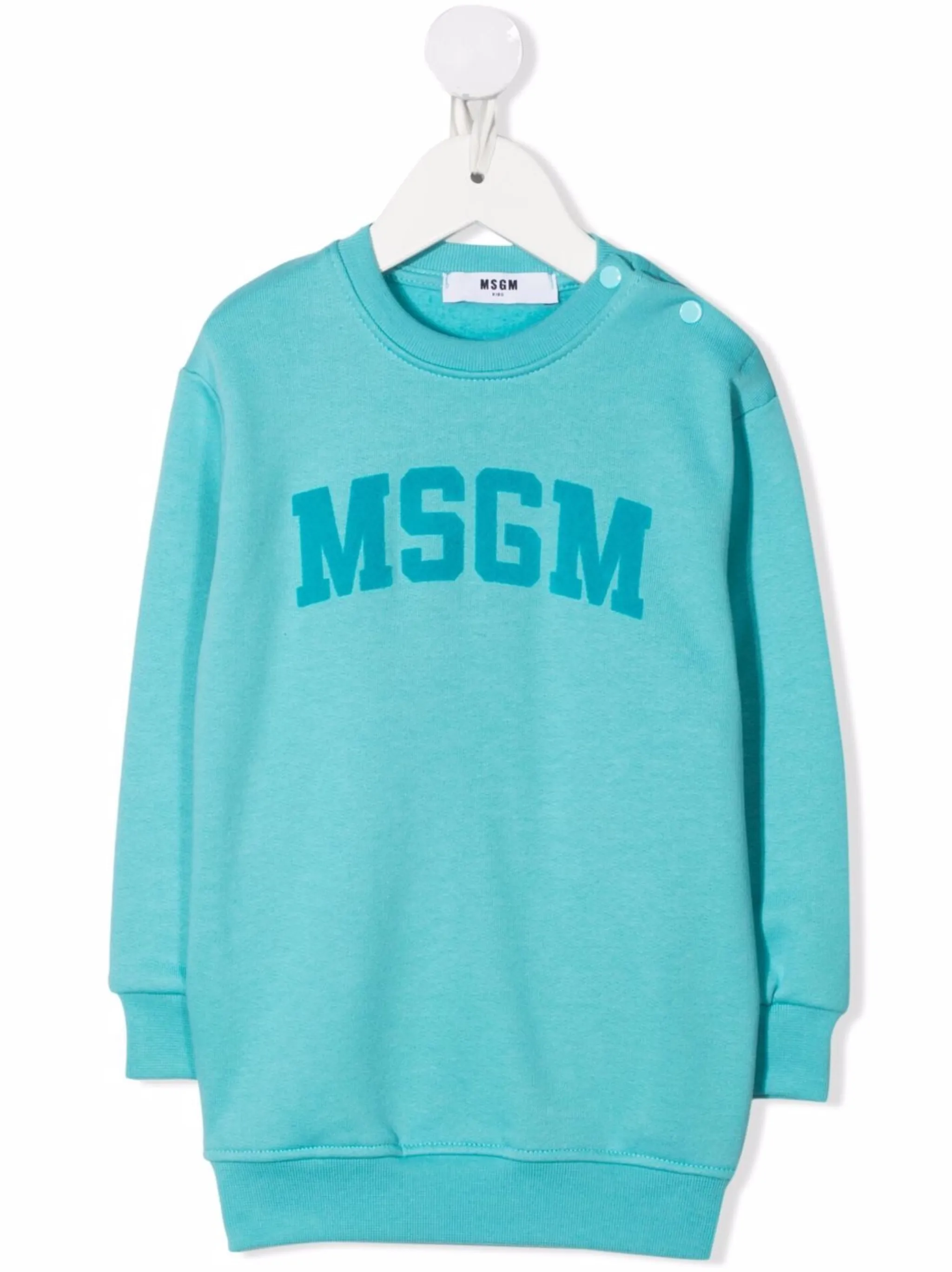 

Платье-свитер с логотипом Msgm Kids, синий