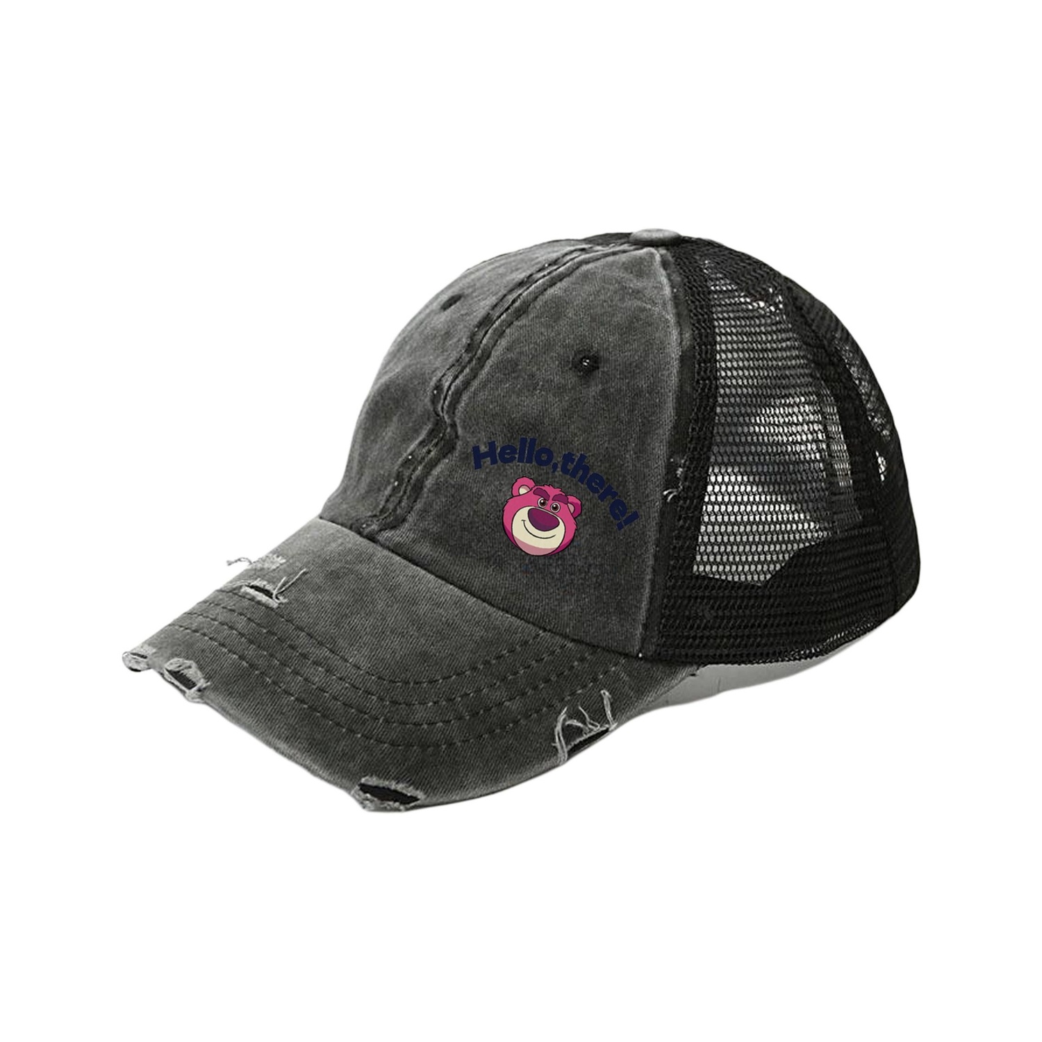 

Disney Бейсболка хлопковая унисекс серии Strawberry Bear, Black