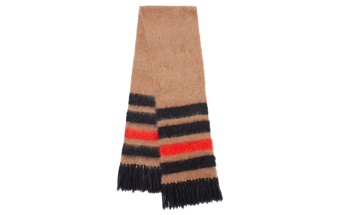 

Шерстяной шарф унисекс коричневый Burberry
