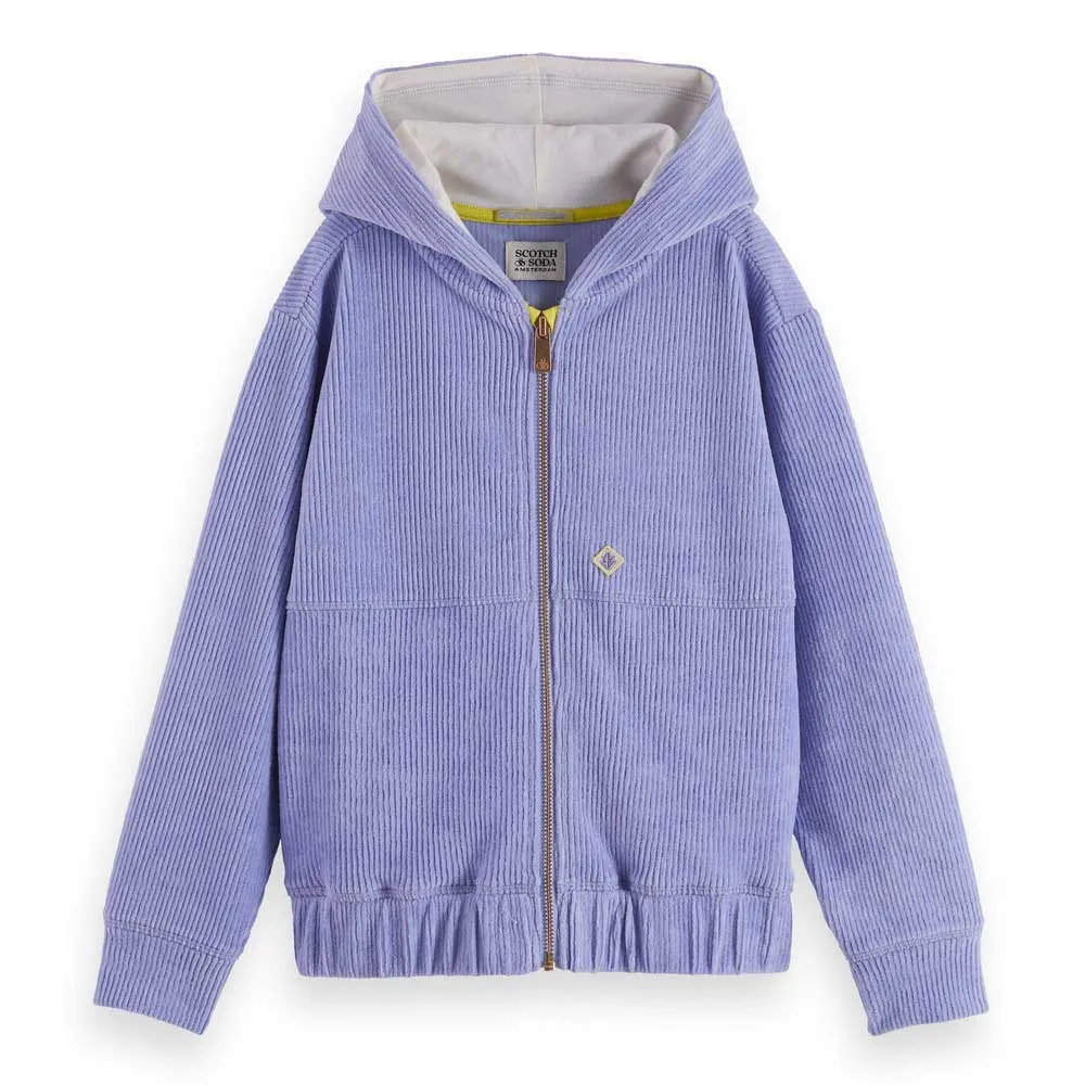 

Толстовка Scotch & Soda Corduroy full zip, фиолетовый