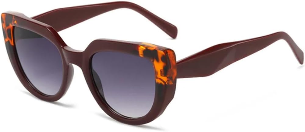 

Солнцезащитные очки с защитой от УФ-излучения UV400 | Леопардовый градиентный «кошачий глаз» | для женщин и мужчин, для занятий спортом на открытом воздухе и вождения LXLHWN, Wine Red Leopard