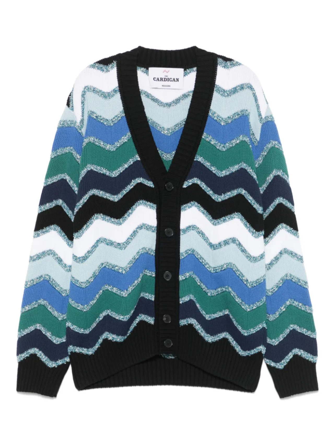 

Кардиган с узором зигзаг Missoni, синий