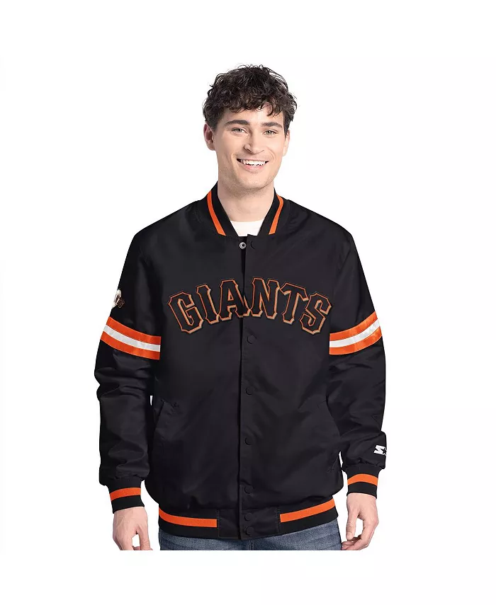 

Мужская черная бейсбольная куртка San Francisco Giants Scout на молнии Starter