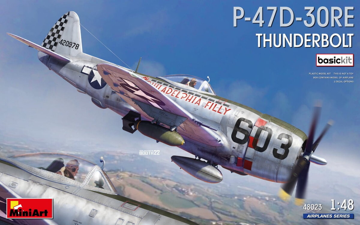 

P-47D-30RE Thunderbolt — базовый набор MiniArt 1:48 48023