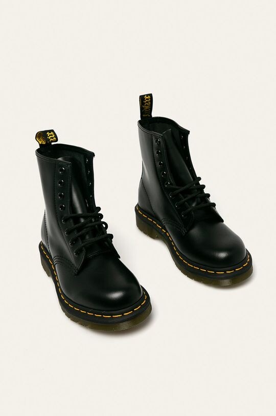 Ботинки мужские Dr. Martens высокие из натуральной кожи, черный — фото 2