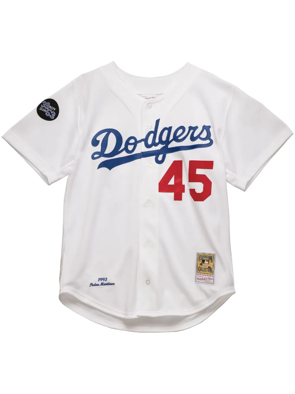 

Футболка MLB Los Angeles Dodgers 1993 Pedro Martinez Authentic Mitchell & Ness, белый
