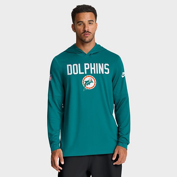 Мужская толстовка с длинным рукавом Miami Dolphins Big & Tall Alt Pack Dri-FIT Nike — фото 2