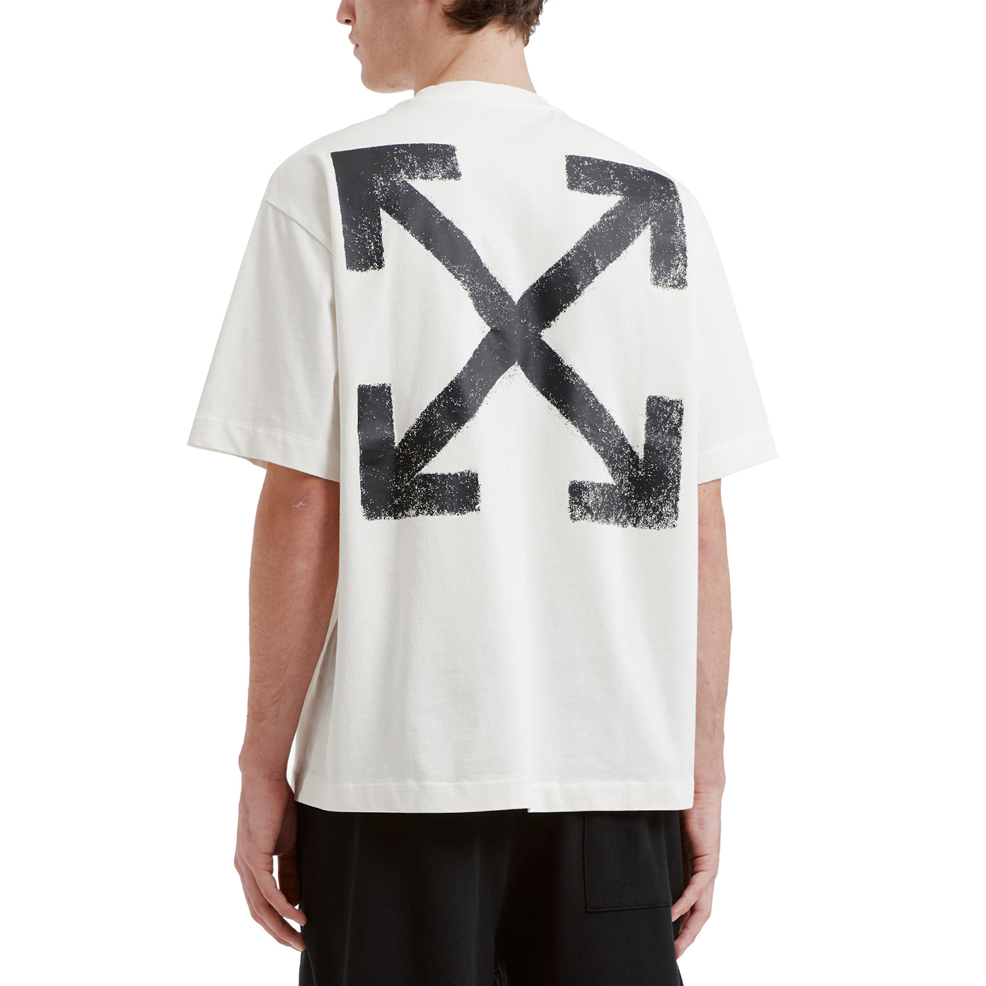 OFF-WHITE Футболка OFF WHITE унисекс с круглым вырезом, средней плотности — фото 4