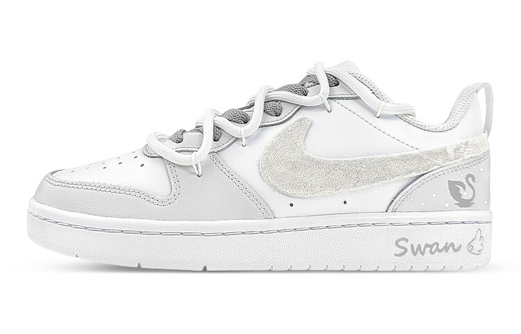 Кроссовки Nike Court Borough Series Skateboard Shoes Women's Low-Top Gray