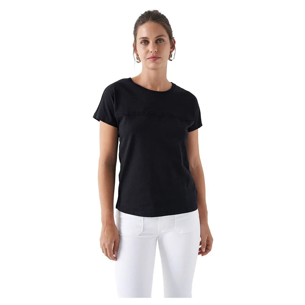 

Футболка Salsa Jeans Embroidered Branding, черный