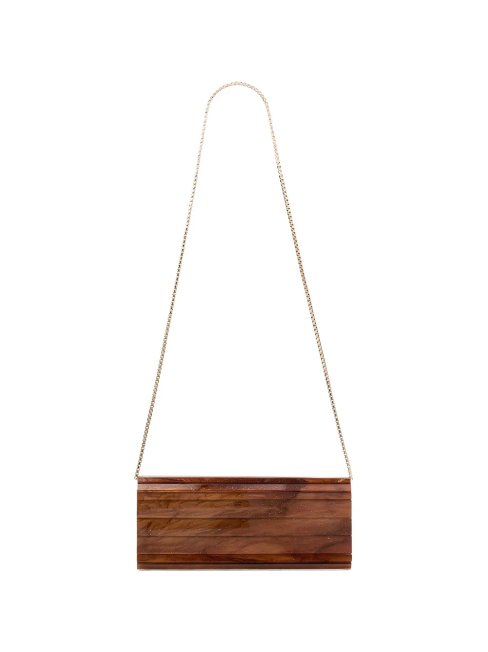 

Клатч Sweetie с рифленой цепочкой Jimmy Choo, коричневый