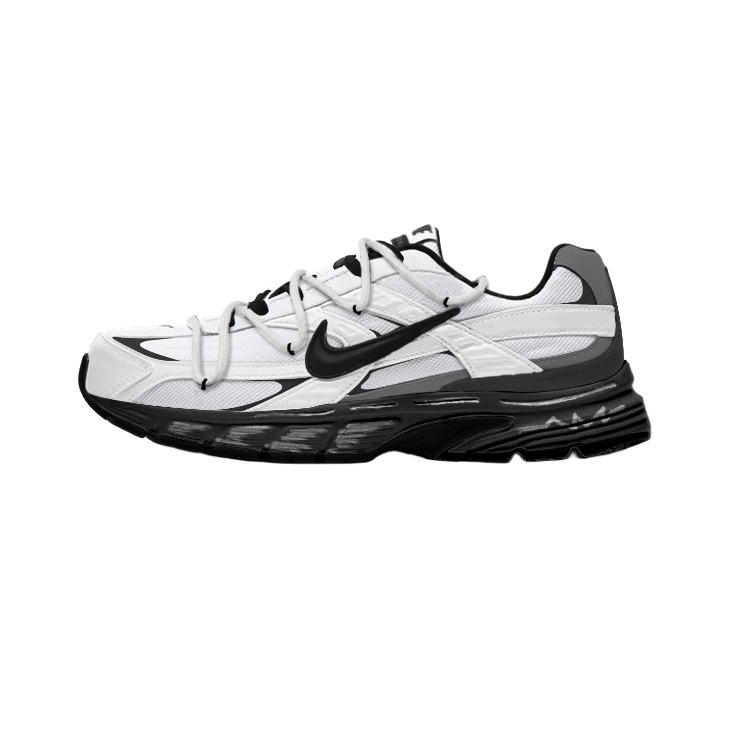 

Nike Мужские белые кроссовки для бега низкие с амортизацией Initiator и износостойкие