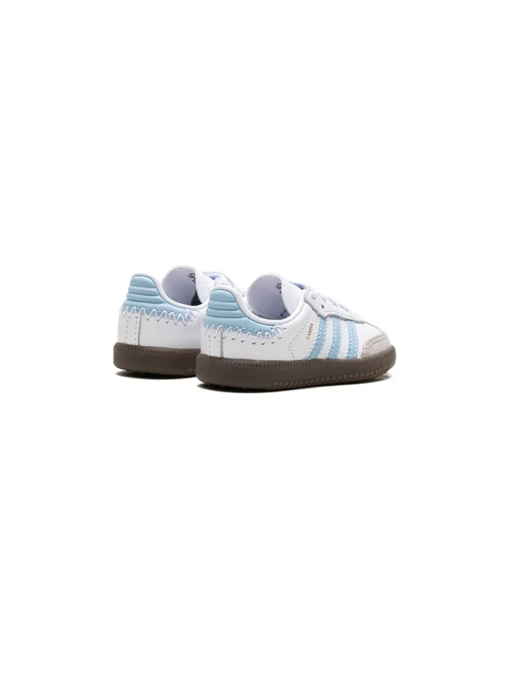 Кроссовки Samba og "cloud white/clear sky/blue" Adidas Kids, белый — фото 3