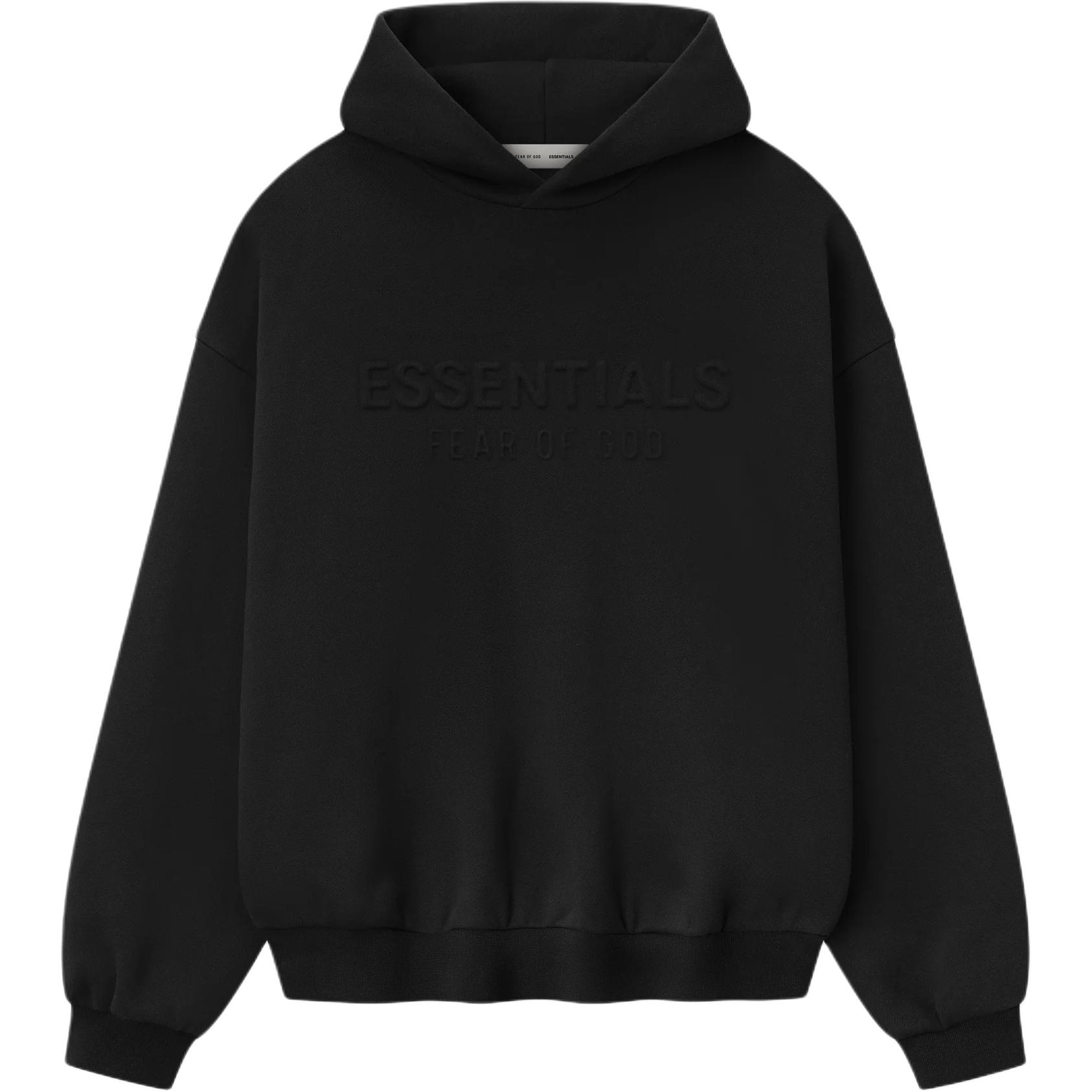 

Fear Of God Essentials Толстовка с капюшоном FW25 Fleece JET BLACK мужская