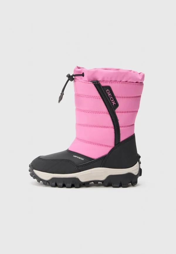 Зимние ботинки для девушки из гималаев Geox, Fuchsia/Black