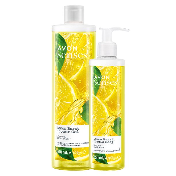 

Avon Senses Lemon Burst Citrus with Basil Set [Гель-мыло 500 мл]